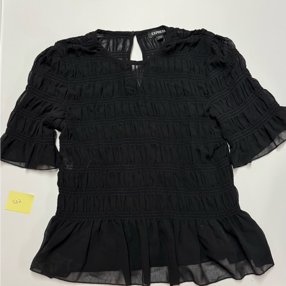 Express Women's Elegant Black Blouse